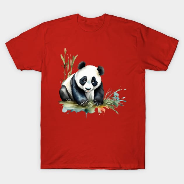 cute panda bear T-Shirt by WeLoveAnimals
